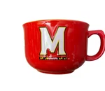 Ncaa Maryland Terrapins Red Mug Bowl Chili Soup Coffee Tailgate Party Snack 32OZ. Fixed Price $15.00.