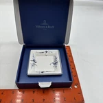 Villeroy & Boch Limited Edition Signed #260 Anniversary Square Trinket Dish 3.5". Fixed Price $12.84.