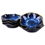 Japanese Blue Soy Sauce Dishes Asian Vintage Ceramic Dipping Bowl Set Of.... Fixed Price $25.77.