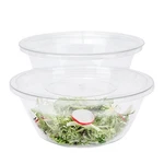Mixing Bowl SET,2 Pcs Clear Plastics Salad With Lids,bpa-free Kitchen Es.... Fixed Price $23.38.