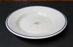 Apilco France Porcelain Tradition Blue Banded Shallow Soup Salad Bowl - New. Fixed Price $14.95.