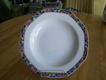 Midnight Garden Christopher Stuart Soup Bowl Y0035 Octagonal Floral Rimmed. Fixed Price $14.95.