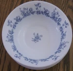 Arcopal Glenwood Bowls White/blue Floral Cereal,soup 6-1/4", Set Of L5. Fixed Price $24.99.