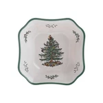 Spode 9.5" Christmas Tree Square Salad Bowl - Serving Dish Festive Tableware. Fixed Price $90.00.