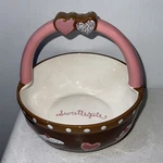Kohl's Happy Valentine's Day Handled Candy Bowl Rare Nwt. Fixed Price $15.50.