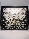 Vg Mackenzie-childs Spot On Butterfly Pattern Butler Tray 14 X 16.7 Inches. Fixed Price $69.99.