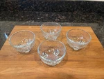 4 Crisa Libbey Dessert Bowls. Fixed Price $20.00.