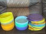 Tupperware Microwave Bowls Butterfly Seals Multiple Colors!. Fixed Price $35.00.