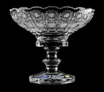 Bohemia Crystal, 8" Diameter Cut Fruit Bowl On Stem. Fixed Price $239.70.