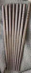 Chop Sticks 8 Vintage Small 6" Unbreakable Metal Reusable Nos. Fixed Price $39.00.