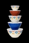 Abode Homewares Rio Medallion Set Of 5 Melamine Mixing Bowls Assorted,. Fixed Price $69.78.