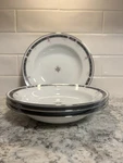 Royal Prestige Midnight Wood 4122 Fine China Soup Bowls Set Of Japan. Fixed Price $39.99.