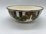 Mackenzie-childs Evergreen Christmas Courtly Check Cereal Bowl Retired And Rare. Fixed Price $39.95.