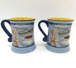Polar Express Coffee Mug Cup Creamy Hot Chocolate Chef Raised Design Set 2. Fixed Price $10.00.