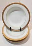 Vtg Noritake Goldridge 5480 Encrusted Band 7.75" Coupe Soup Bowl Set Of. Fixed Price $31.90.