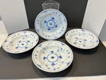 Royal Copenhagen Porcelain Blue Fluted Bowls Set Of 4 Denmark White 605.. Fixed Price $125.00.