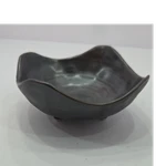 World Market Black Ceramic Swirl Bowl Set Of Four Printed Backstamp.. Fixed Price $14.25.