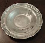 Mikasa French Country Side Pasta Serving Bowl Pewter 15" Silver Tone. Fixed Price $30.00.