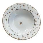 Sakura Galaxy 14K Gold Trim Stars Salad Bowl Excel. Used Condition 8.5 Wx 1.75. Fixed Price $12.00.