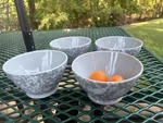 Set Of 4 - Small Splatter Bowls Gray/white Williams Sonoma Nicola Fasano 6. Fixed Price $135.00.