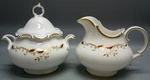 Royal Doulton Strasbourg H4958 Creamer And Sugar Bowl With Lid. Fixed Price $139.95.