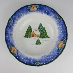 Mikasa Country Classics Sleigh Bells Soup Bowl Christmas Winter Cabin DD012 Nob. Fixed Price $19.99.