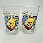 Disney Pooh Tumblers Glasses 8OZ "big Hearts Deserve Hugs Set Of 2. Fixed Price $18.93.