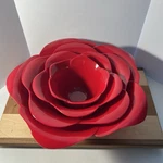 Zak! Designs Mixing Bowls Nesting Melamine Red Flower Shaped 4 Pcs Set Read. Fixed Price $25.00.