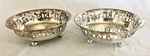 20TH Pair Silver Plate Josef Hoffmann Rosenschale Bowls By Alessi. Fixed Price $800.00.