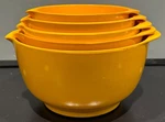 Vintage Rosti Mepal-service Denmark Mixing Bowl 5-PIECE Nested Set. Fixed Price $125.00.