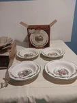 Certified International Winter Wonderland Christmas Soup Bowls Set Of 4 Nob. Fixed Price $39.99.