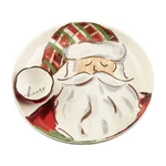 New Mud Christmas Santa Claus Tartan Chip Plate & Dip Bowl 2-PIECE Set. Fixed Price $39.99.