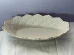 Lenox Oblong Jagged Edge Tray Jacquard Dish Shell Pattern OH8980. Fixed Price $9.99.