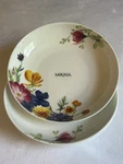 Mikasa Bone China - Gia 8.5 Pasta Bowls Summer Flowers Floral 4PC Brand New. Fixed Price $85.00.