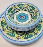 Tarhong Floral Melamine 10 Dinner Plates & Bowls Set Of 8 Shabby Chic Crackle. Fixed Price $59.95.