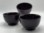 Ikea Dark Purple 219 63 Stoneware 3PC Cereal Bowls Amazingly Excellent Condition. Fixed Price $39.90.