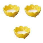 Setomonohonpo 3-PIECE Set: Yellow And White Flower-shaped Small Bowls Large Size. Fixed Price $59.12.