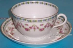 Bassett Limoges Austria Cups Saucers Pink Flowers Vintage China Of Four. Fixed Price $69.99.