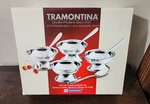 Tramontina Ice Cream And Dessert Set 8 Pieces Stainless Steel 4 Bowls Spoons. Fixed Price $14.95.