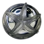 Mariposa Brillante Starfish Serving Bowl 1992 Aluminum Nautical Coastal 12 Inch. Fixed Price $40.00.