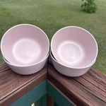 Ikea Dinera Matte Light Pink Coupe Cereal Soup Stoneware Bowls 12011 Lot Of 4. Fixed Price $34.95.