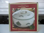 Nib Spode Round 2QT. Covered Deep Dish Christmas Tree Cassrole Tureen W/lid. Fixed Price $44.99.