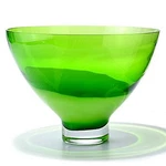 Waterford Evolution Peridot Whisper Footed Bowl 14", Gifts. Fixed Price $379.79.