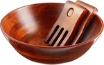 Lipper International Cherry Wood Salad Bowl Set. Fixed Price $71.78.
