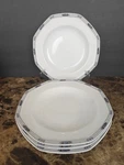 Set Of 4 Christopher Stuart Lyric Soup Bowls Y0013 Thailand 9 3/8" Octagon. Fixed Price $39.99.