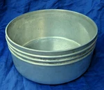 Retroneu Quattro Stainless Steel Art Deco Style Bowl 9 1/2". Fixed Price $23.00.