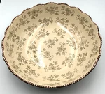 Temp-tations Green Floral Lace 13.5 Large Mixing Baking Serving Bowl Stoneware. Fixed Price $30.00.