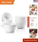 Set Porcelain Bouillon Cups, White High-grade Durable Professional, 6.0 .... Fixed Price $52.99.