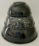 Zak! Designs Black Confetti Set Of 3 Nesting Mixing Serving Bowls Melamine. Fixed Price $49.99.