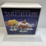 Colony Crafts Table Delights Pc Dessert Set 4971 Footed Glass. Fixed Price $15.00.